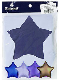 Кулька фольгована PELICAN зірка 18" (45см) сатин Синій темний (5ш KNZ