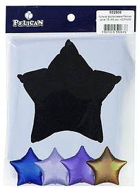 Кулька фольгована PELICAN зірка 18" (45см) Чорний (5ш KNZ