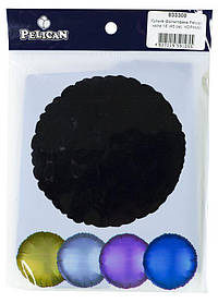 Кулька фольгована PELICAN коло 18" (45см) Чорний (5шт) KNZ