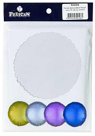 Кулька фольгована PELICAN коло 18" (45см) Біла (5шт) KNZ