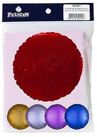 Кулька фольгована PELICAN коло 18" (45см) Червоний (5шт) KNZ