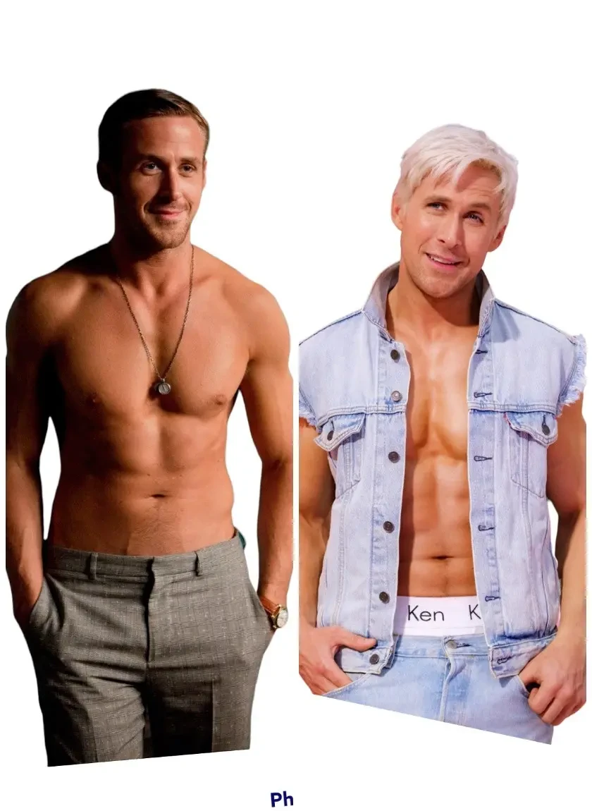 Дакимакура 150х50 см Райан Гослинг Барбі Ryan Gosling Подушка з наволочкою двостороння, фото 1