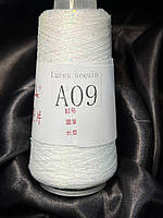 Мікропаєтка+люрекс А09 білий