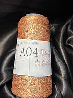 Мікропаєтка+люрекс А04 червоне золото