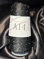 Мікропаєтка+люрикс А14 чорний