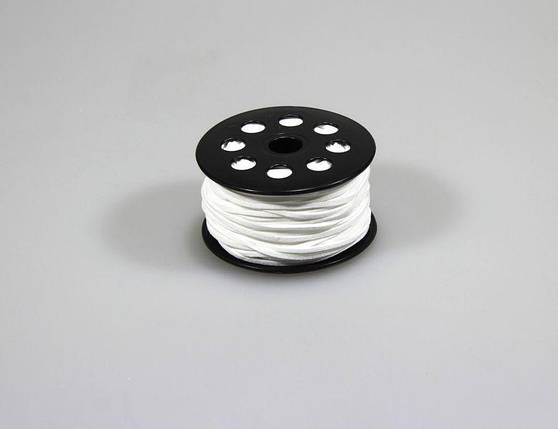 Шнур 3мм х 50м декоративний шкіряний білий, R.YPS White KNZ, фото 1