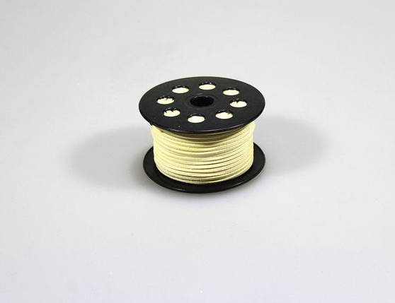 Шнур 3мм х 50м шкіряний декоративний кремовий, R.YPS Cream KNZ, фото 1