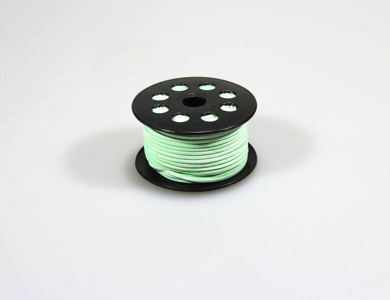 Шнур 3мм х 50м шкіряний декоративний м'ятний, R.YPS Light green KNZ