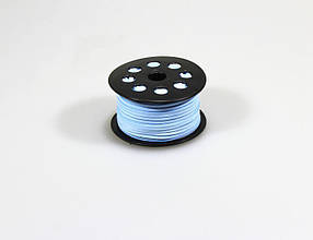 Шнур 3мм х 50м шкіряний декоративний блакитний, R.YPS Blue KNZ