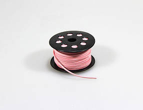 Шнур 3мм х 50м шкіряний декоративний рожевий R.YPS Pink KNZ