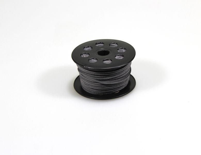 Шнур 3мм х 50м шкіряний сірий декоративний, R.YPS Gray KNZ