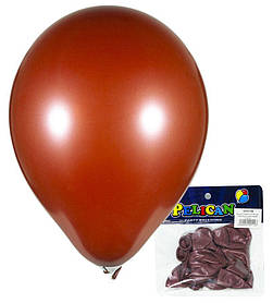 Кульки повітряні Pelican 10' (26 см) перламутр коричневий 10шт/уп 1010-708 KNZ