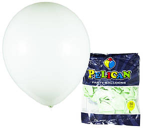 Кульки повітряні Pelican 12' (30 см) макарун зелений -2 50 шт/уп 1250-931 KNZ