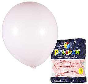 Кульки повітряні Pelican 12' (30 см) макарун рожевий 50 шт/уп 1250-932 KNZ