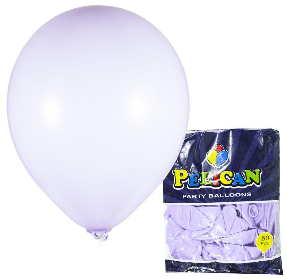 Кульки повітряні Pelican 12' (30 см) макарун фіолетовий 50 шт/уп 1250-937 KNZ