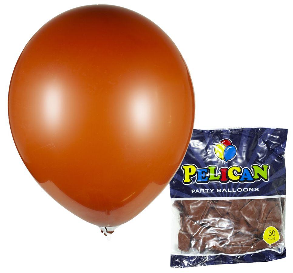 Кульки повітряні Pelican 12' (30 см) пастель коричневий 50шт/уп 1250-836 KNZ