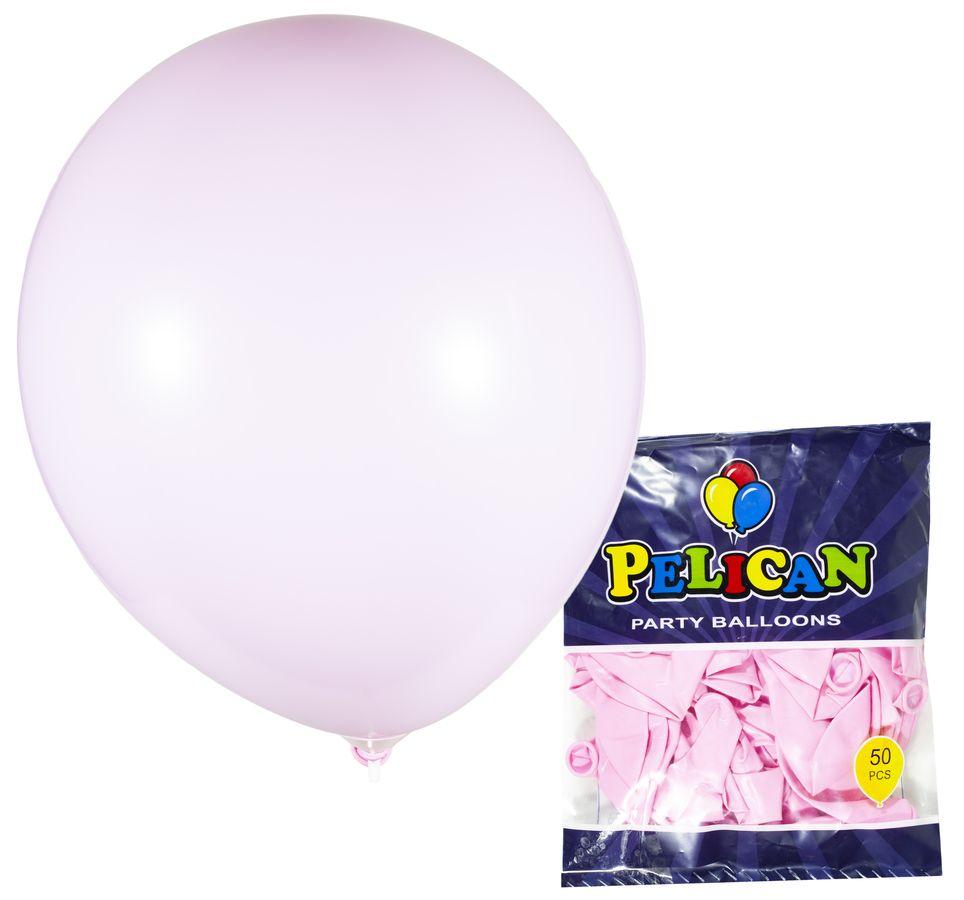 Кульки повітряні Pelican 12' (30 см) пастель рожевий світлий 50шт/уп 1250-845 KNZ