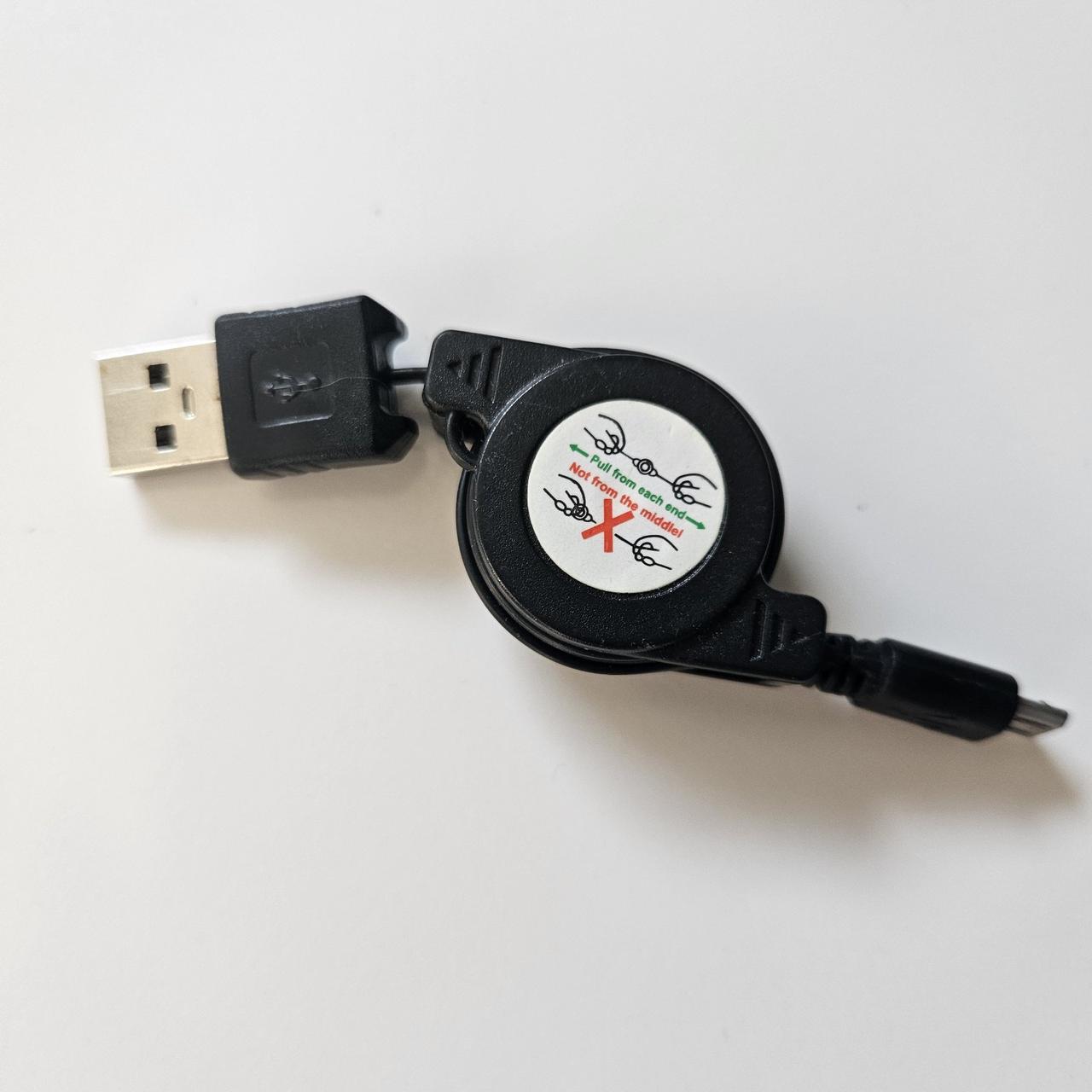 Шнурок заряджання micro usb самоскручується, фото 1