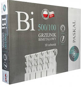 Біметалевий радіатор опалення Pascal (батарея) 500x96