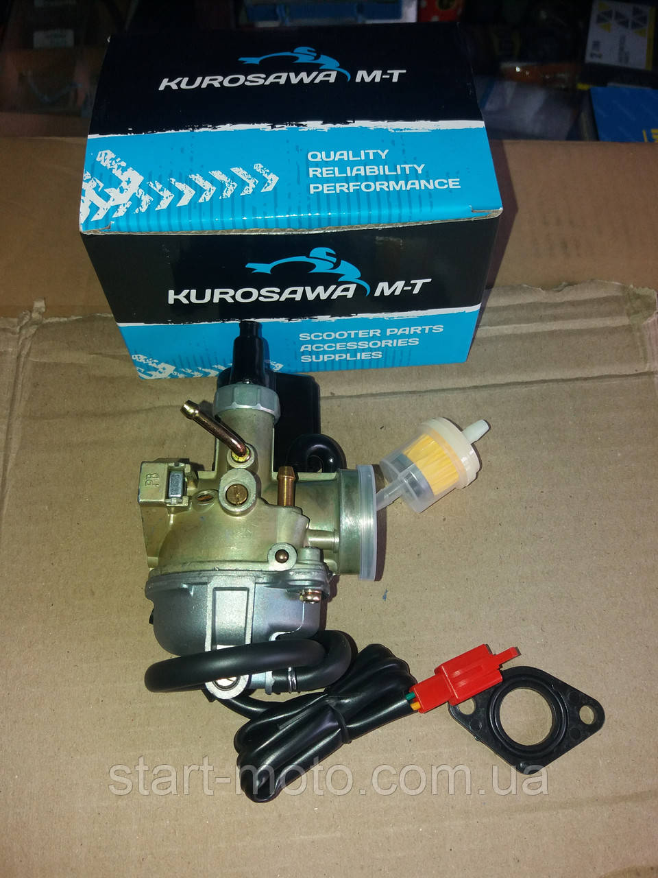 Карбюратор в зборі Honda Lead 49см3 AF20 (фірма Kurosawa) Тайвань.