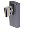 Перехідник Г-подібний OTG USB 3.0 Male — USB 3.0 Female 10 Гбіт/с, метал, фото 8