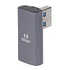 Перехідник Г-подібний OTG USB 3.0 Male — USB 3.0 Female 10 Гбіт/с, метал, фото 9