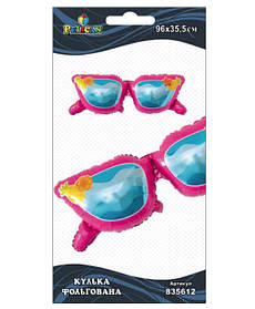 Кулька фольгована Pelican, рожеві окуляри, 96см 835612 KNZ