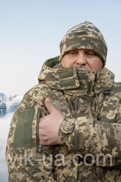 Бушлат куртка зимова вітровологозахисна піксель omni-hit