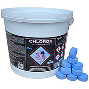 CHLOROX BLUE TABS багатофункціональні таблетки для басейну 250 шт 5кг (таблетка 20г)