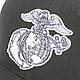 Бейсболка чоловіча ліцензійна морських сил колір чорна "GLOBE & ANCHOR" PROFILE CAP Rotcho США, фото 3