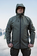 Тактична куртка-шутрмовка Softshell утеплена хакі