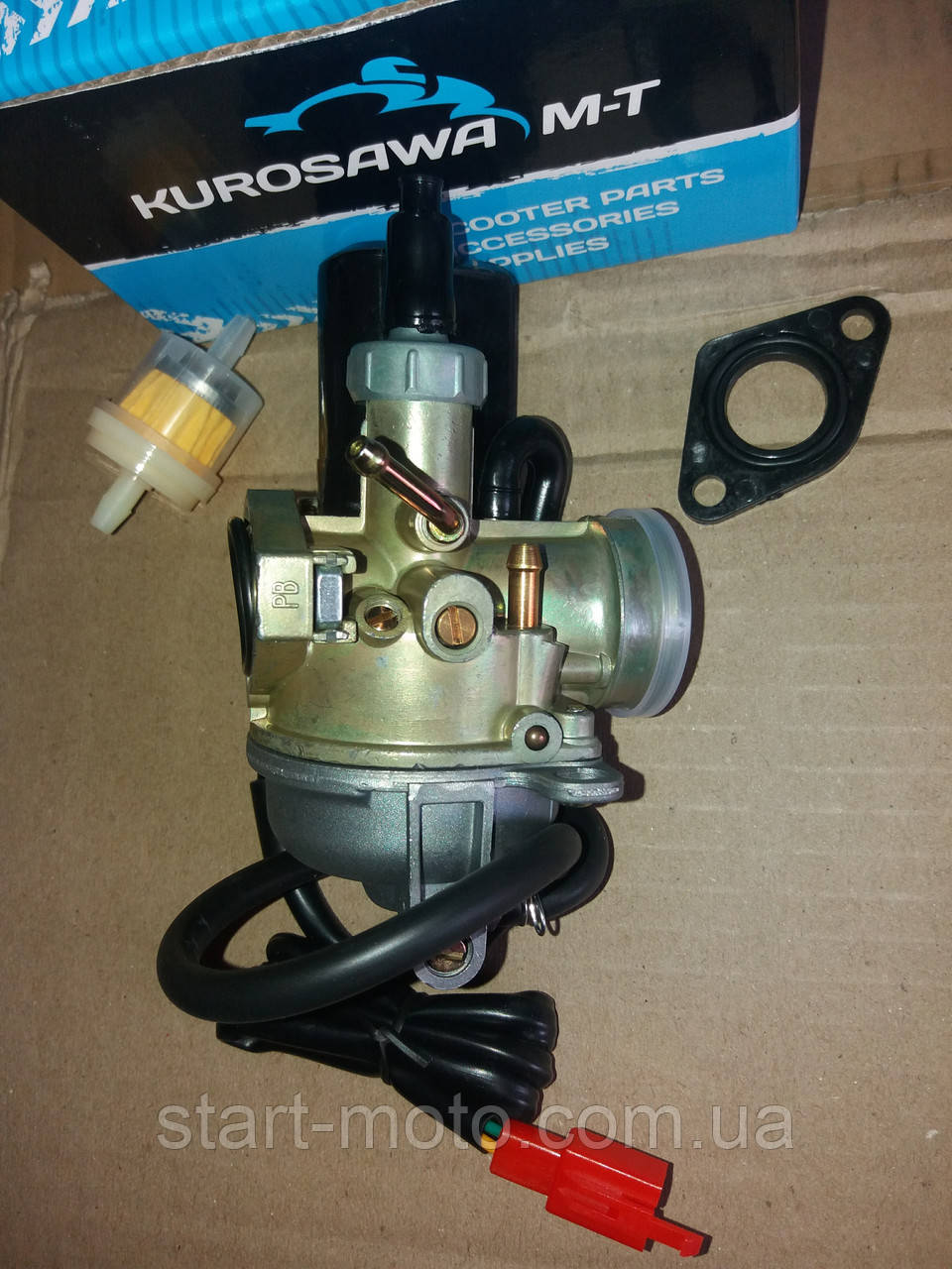 Карбюратор в зборі Honda  Dio72см3 AF18/25/27/28 (фірма Kurosawa) Тайвань., фото 1