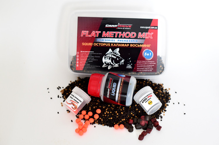 Методний пелетс,  метод мікс Squid Octopus (Кальмар восьминіг) Carp Dream 3 в 1