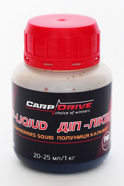 Діп ліквід Strawberries squid (Полуниця кальмар) 100 мл Carp Drive