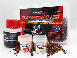 Методний пелетс , флет метод мікс Кальмар-Полуниця (Squid-Strawberries) Carp Dream 3 в 1