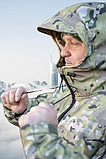 Куртка утеплена на синтепоні Патріот Softshell мультикам, фото 4