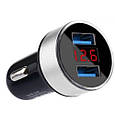 Автомобільний зарядний пристрій у прикурювач на 2-USB HZ HC6, фото 3