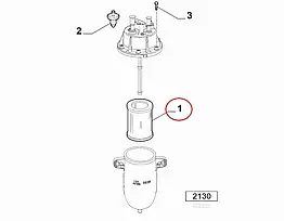 Паливний фільтр на Fiat Doblo (2009-...) 1.3/1.6/2.0Mjtd, 77367412, 77366565