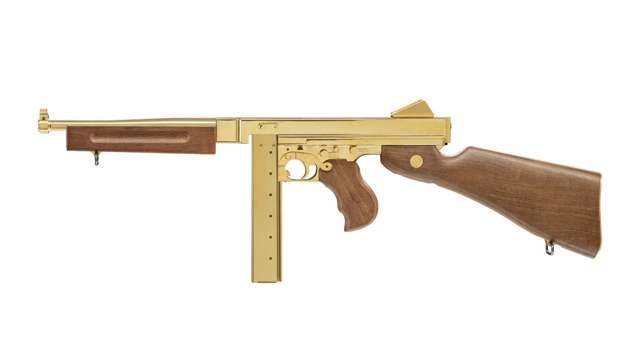 Пневматичний пістолет кулемет UMAREX LEGENDS M1A1 Legendary Gold