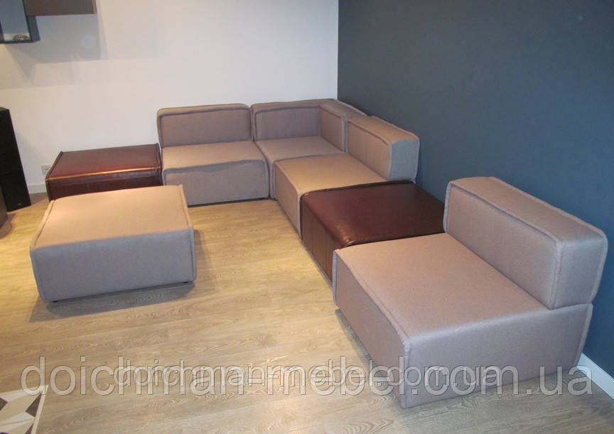 Модульный диван из отдельных пуфов - фото 2 - id-p30145001