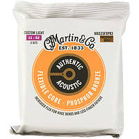 Струны Martin MA535FXPK3 Flexible Core Phosphor Bronze Custom Light 11-52 3 Sets