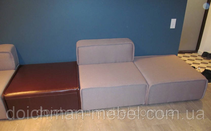 Модульный диван из отдельных пуфов - фото 4 - id-p30145001