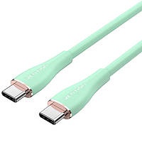 Кабель USB 2.0 Type-C M-M, 1.5м 100W (20V/5A) Light Green Silicone Vention (TAWGG)
