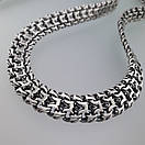 Срібна цепочка Фараон / Трактор. Ланцюг на шею срібло товстий широкий 10 мм 50 см, фото 7