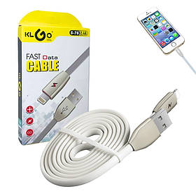 Кабель USB Lightning для заряджання гаджетів та передачі даних 1м провід з функцією швидкого заряджання 2.4A