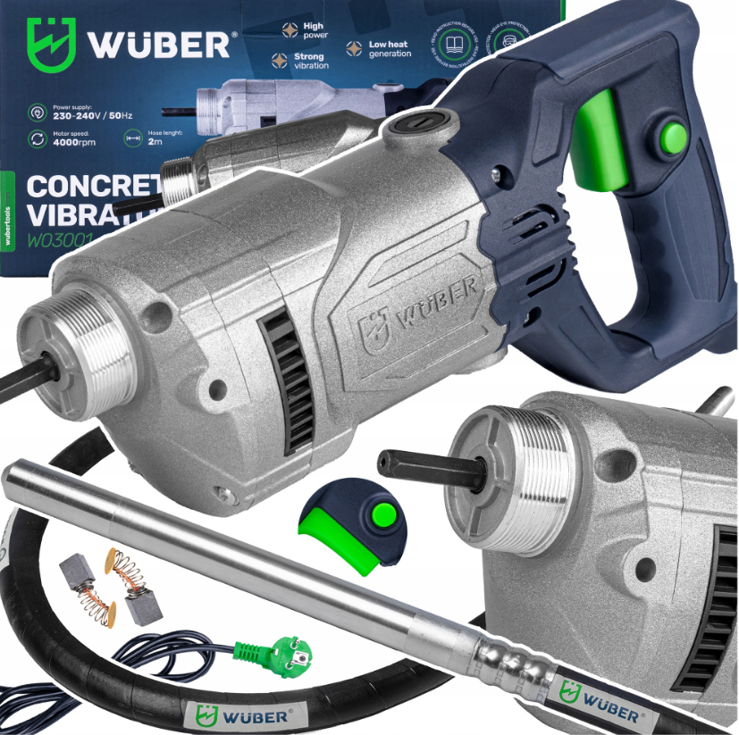 Вібратор для бетону 1300Вт Wuber (Польща)