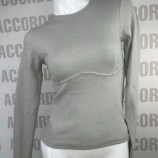 Базовий лонгслів, кофта в сірому кольорі оздоблена швом під грудьми, кольори в асортименті розмір 38-46