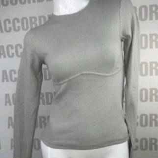 Базовий лонгслів, кофта в сірому кольорі оздоблена швом під грудьми, кольори в асортименті розмір 38-46, фото 1