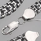 Масивна чоловіча срібна цепочка Фараон / Трактор. Ланцюг на шею срібло товстий широкий 1 см. Довжина 60 см, фото 6