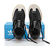 Чоловічі кросівки Adidas Samba OG Black (Чорні з сірим) Взуття Адідас Самба ОГ шкіра замш демісезон, фото 5